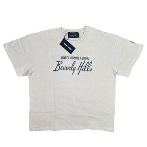 Homme + Femme LA Hotel Homme Femme Rich  Sex Tee - Cream / Brown - Size Large